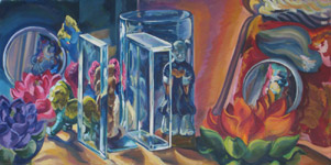 Conversation piece with Chinese figures &copy; Dido Powell 2016